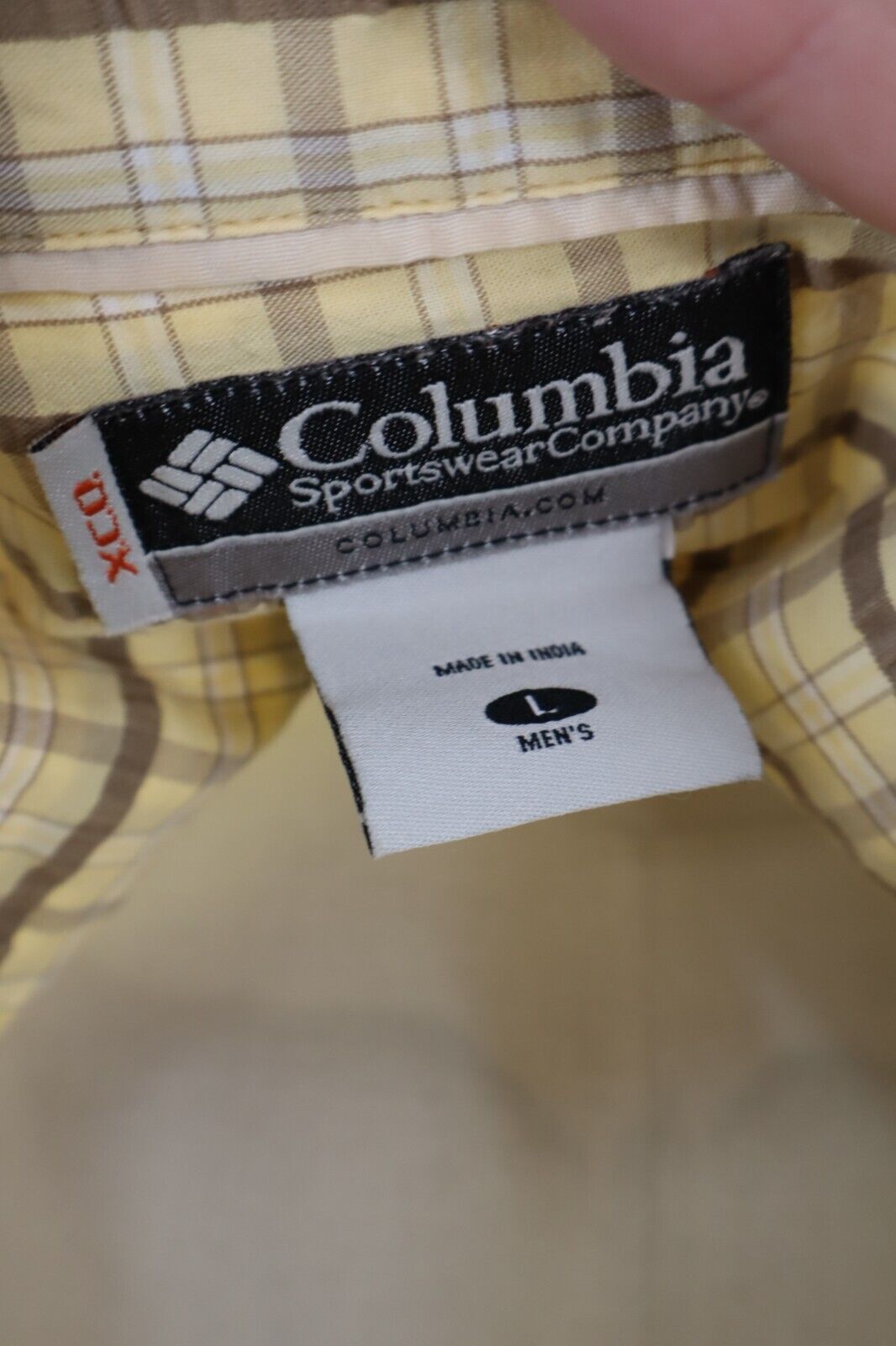 COLUMBIA CAMICIA UOMO COTONE TG. L MAN CASUAL VINTAGE COTTON SHIRT