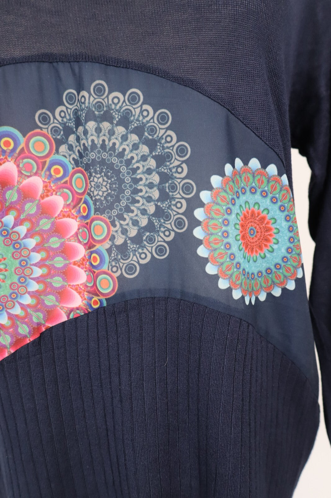 DESIGUAL MAGLIA DONNA TG. S WOMAN CASUAL VINTAGE T-SHIRT TOP