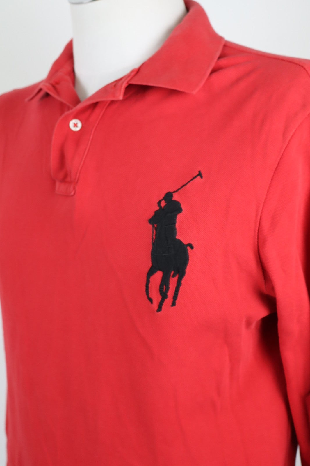RALPH LAUREN MAGLIA POLO UOMO COTONE TG. L MAN COTTON T-SHIRT CASUAL VINTAGE