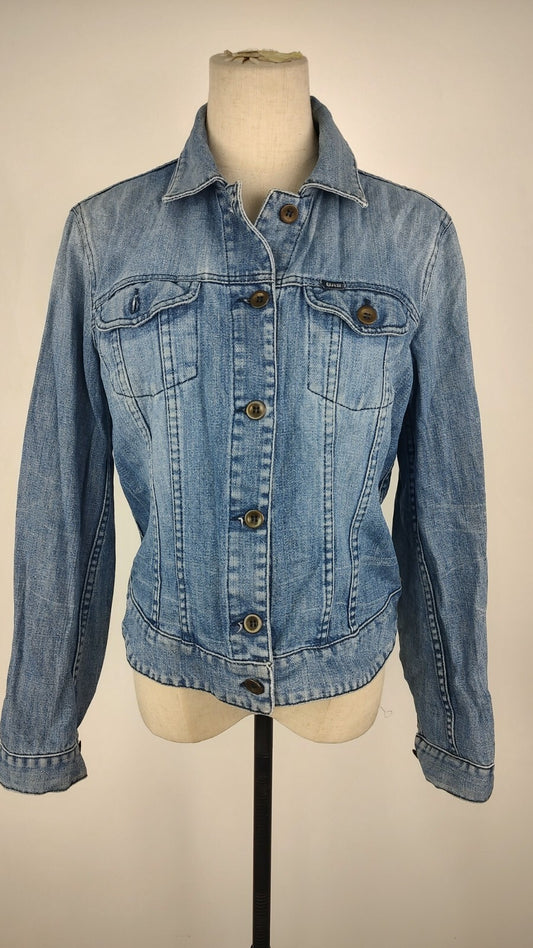 GAS GIACCA DONNA COTONE Tg M WOMAN CASUAL VINTAGE JACKET COTTON DENIM