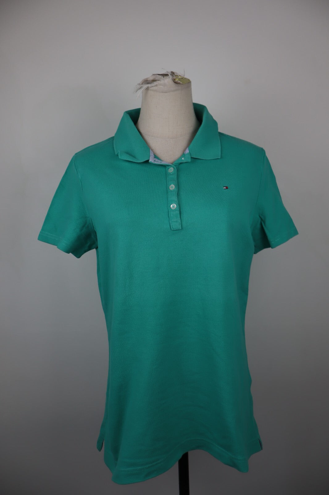 TOMMY HILFIGER POLO MAGLIA DONNA COTONE TG. L WOMAN SHIRT COTTON CASUAL VINTAGE