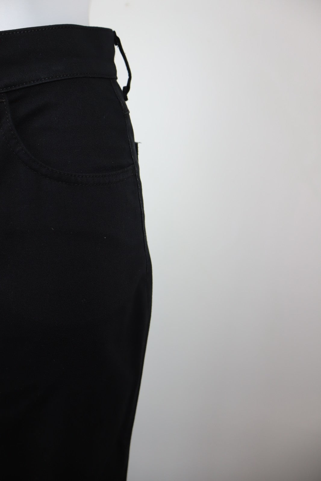 TRUSSARDI JEANS PANTALONE DONNA TG 41 27 WOMAN VINTAGE PANTS LYCRA LOGO NERO