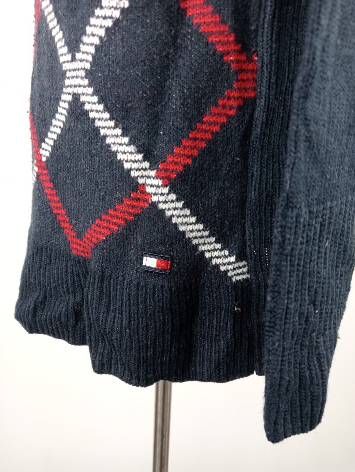 TOMMY HILFIGER MAGLIONE ACRILICO UOMO L MAN SWEATER CASUAL MAGLIA VINTAGE