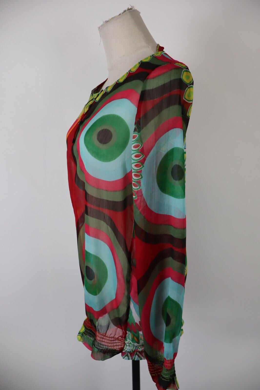 DESIGUAL CAMICIA  DONNA TG. M WOMAN SHIRT CASUAL VINTAGE