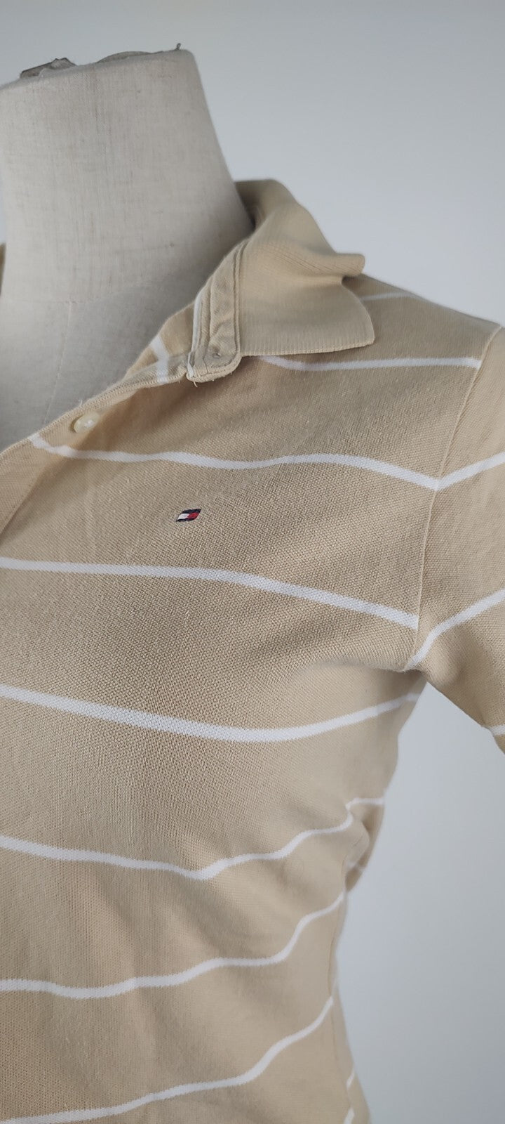 TOMMY HILFIGER POLO MAGLIA DONNA COTONE TG. M WOMAN SHIRT CASUAL VINTAGE