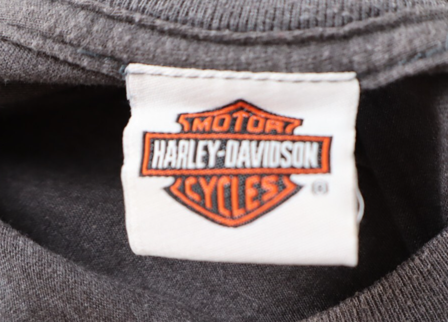 HARLEY DAVIDSON HANES BEEFY-T MAGLIA UOMO COTONE TG S MAN T-SHIRT VINTAGE CASUAL