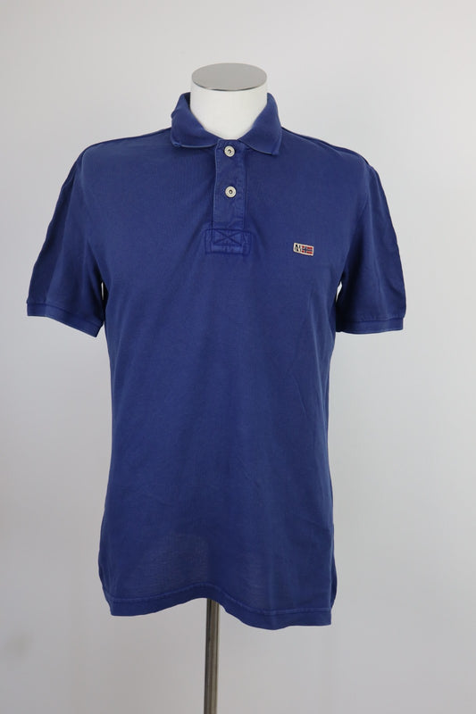 NAPAPIJRI MAGLIA POLO UOMO TG. L MAN T-SHIRT CASUAL VINTAGE COTONE COTTON