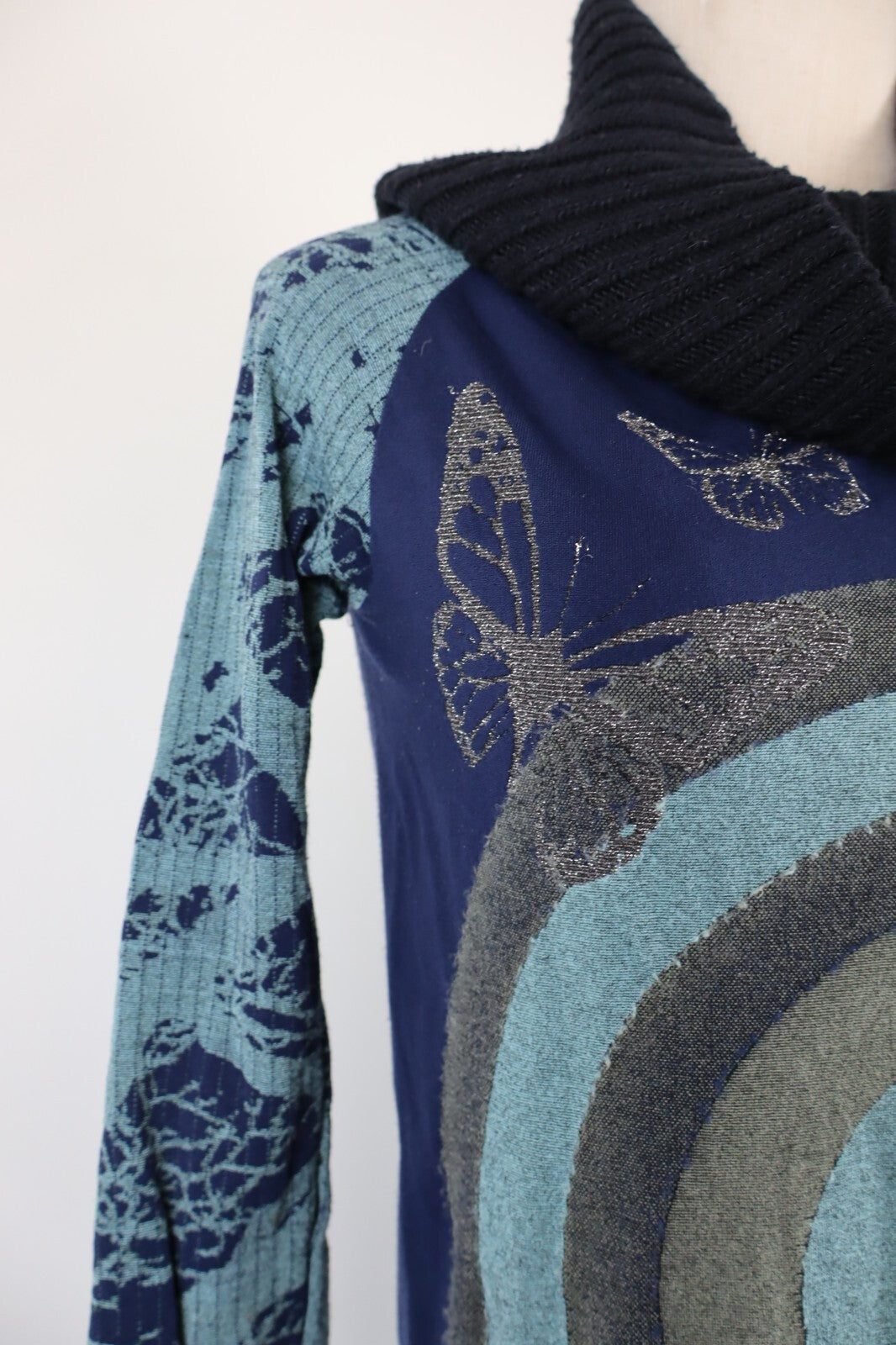 DESIGUAL VESTITO ABITO DONNA TG. XL WOMAN CASUAL VINTAGE DRESS COTONE