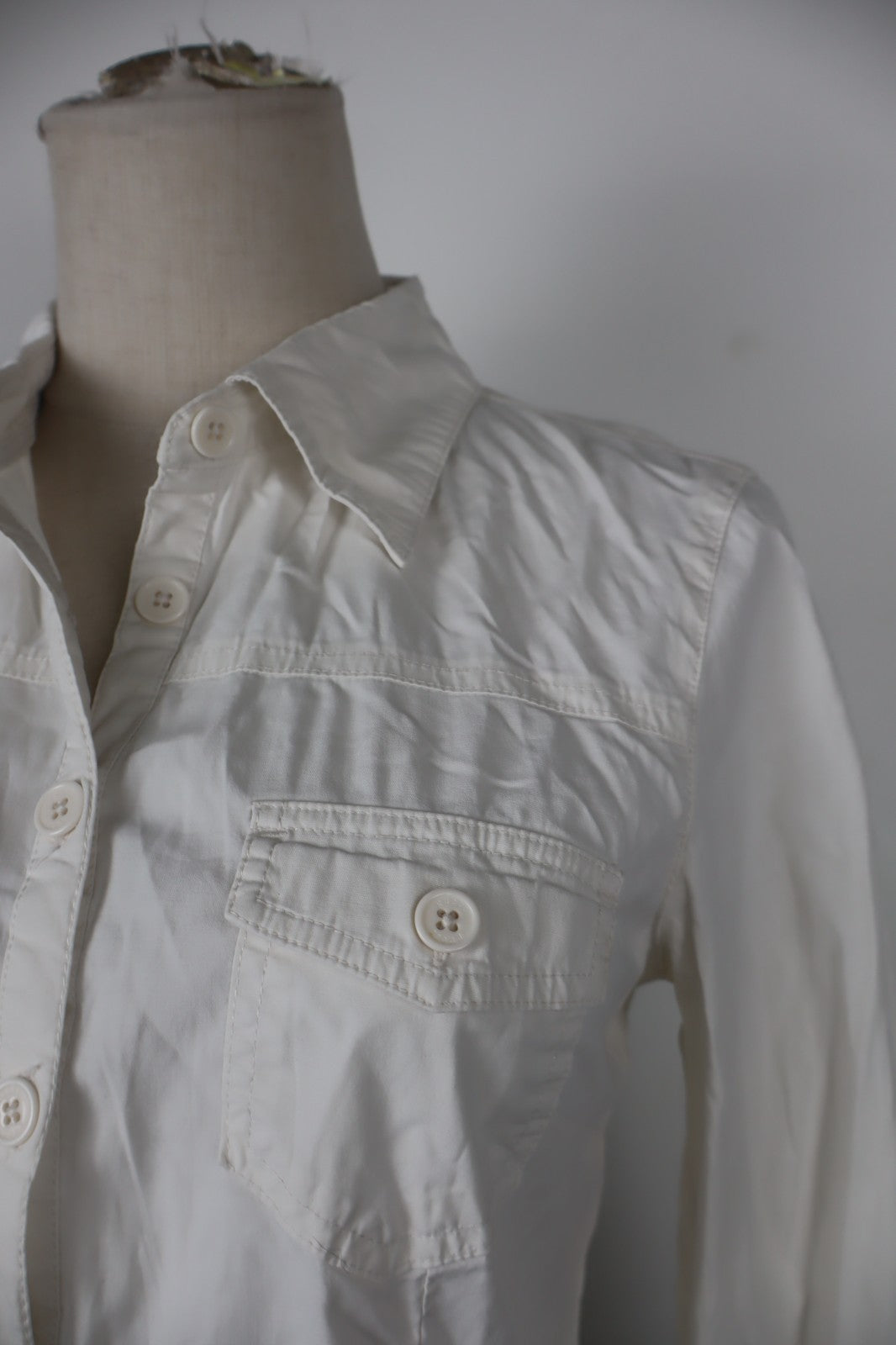 GUESS JEANS CAMICIA DONNA TG S  WOMAN SHIRT CASUAL VINTAGE COTONE COTTON LOGO