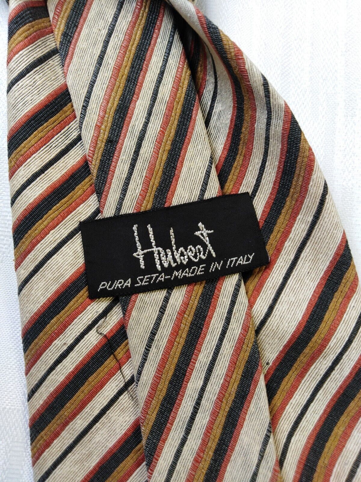 HUBERT MILANO 100%  SILK TIE SETA CRAVATTA NECKTIE MADE IN ITALY CLASSIC