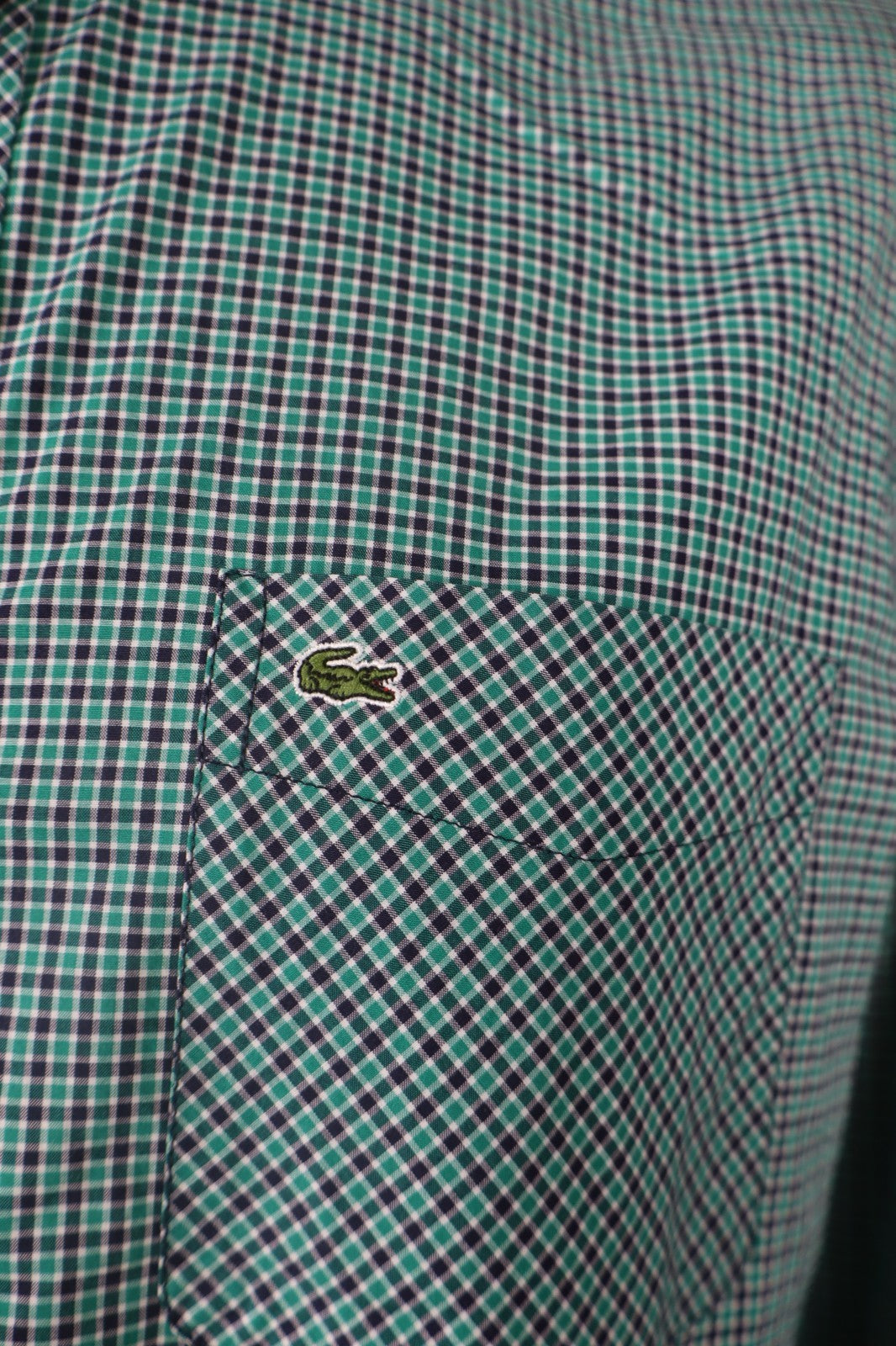 LACOSTE CAMICIA MANICA LUNGA UOMO TG 39 MAN CASUAL VINTAGE SHIRT COTONE LOGO