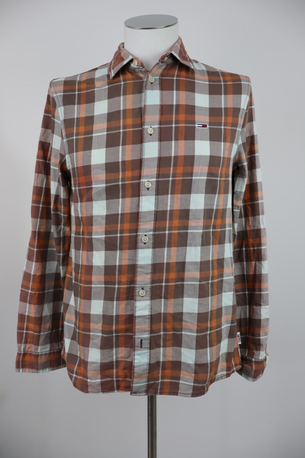 TOMMY HILFIGER CAMICIA UOMO COTONE TG. S MAN CASUAL VINTAGE COTTON SHIRT