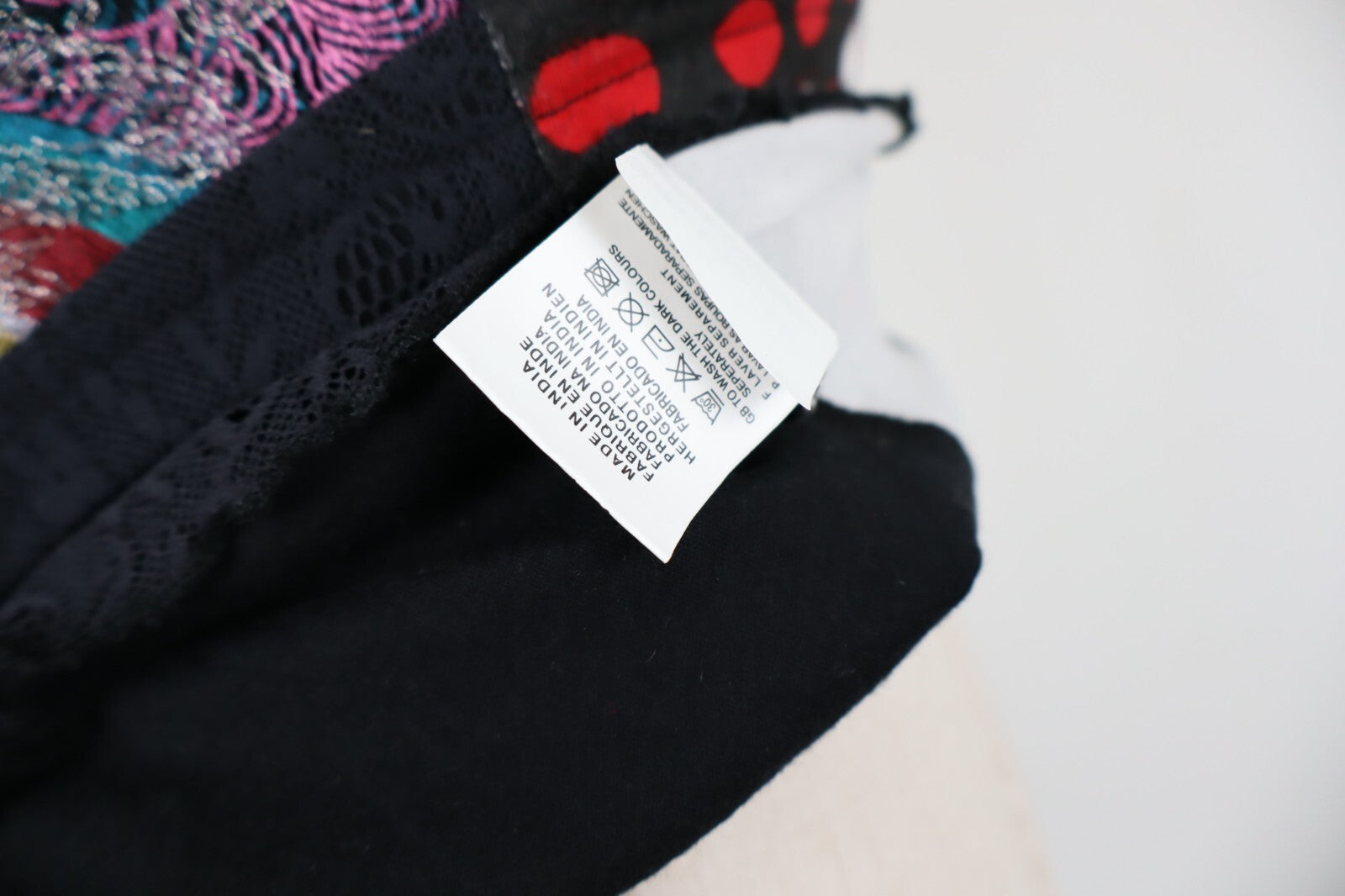 DESIGUAL MAGLIA CANOTTA TOP DONNA TG. L WOMAN T-SHIRT CASUAL VINTAGE COTONE