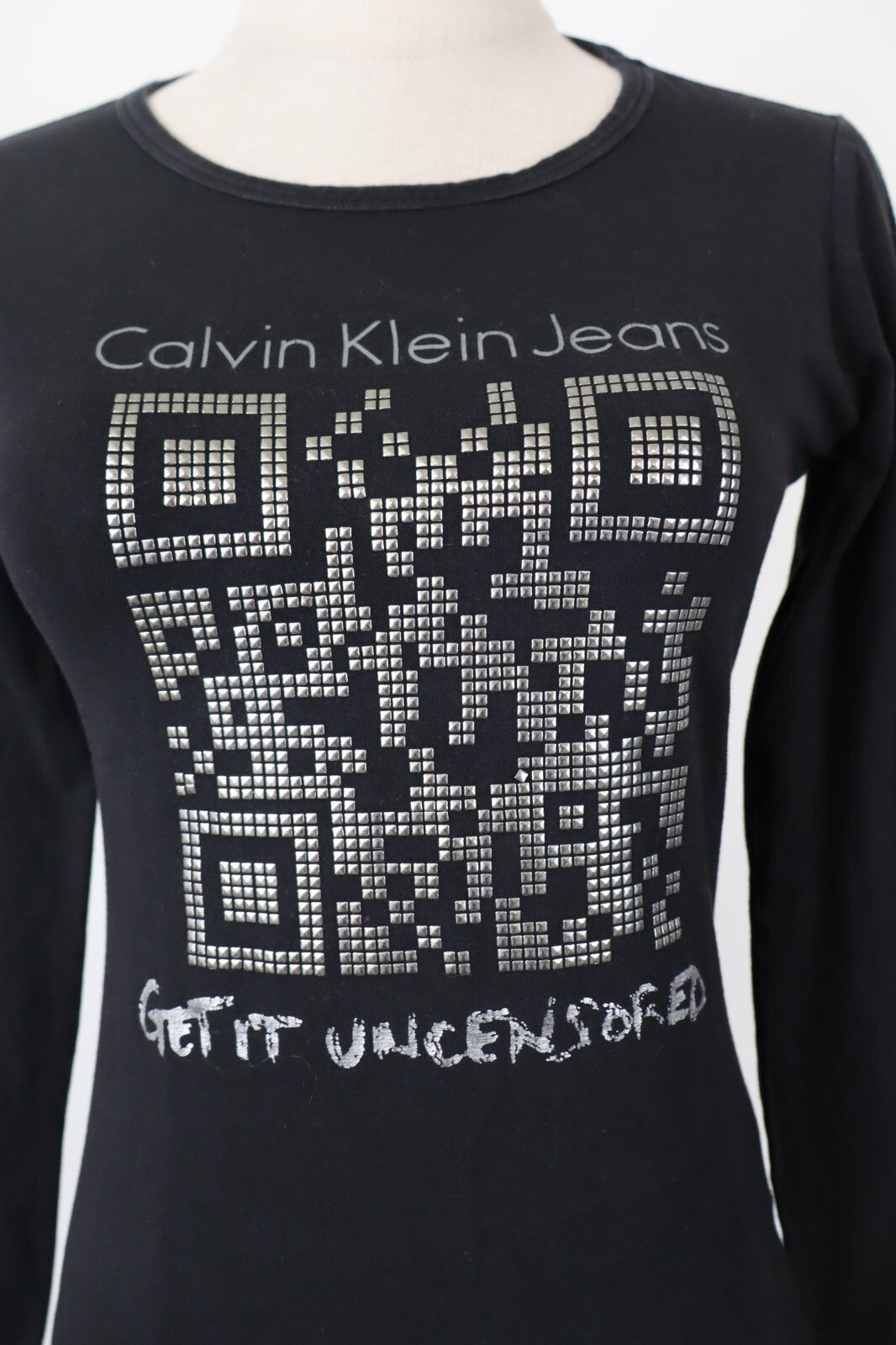 CALVIN KLEIN CK JEANS MAGLIA DONNA TG. S WOMAN CASUAL VINTAGE T-SHIRT TOP