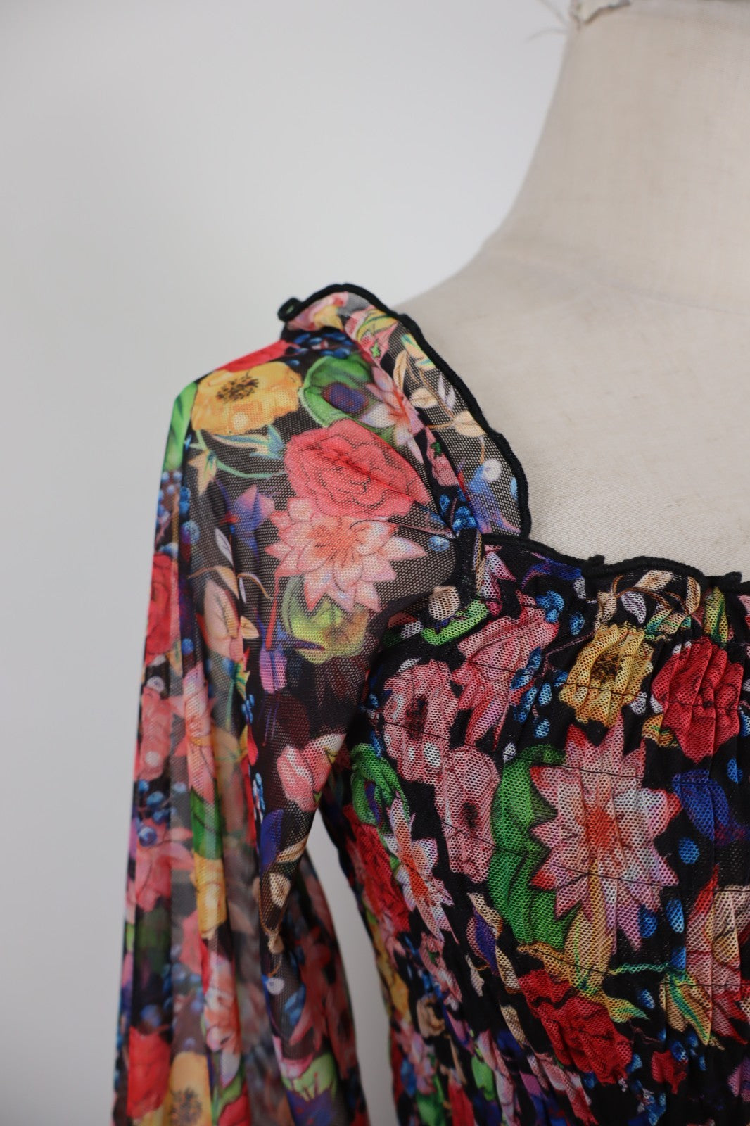 DESIGUAL MAGLIA MANICA LUNGA DONNA TG. S WOMAN VINTAGE T-SHIRT CASUAL VELATO