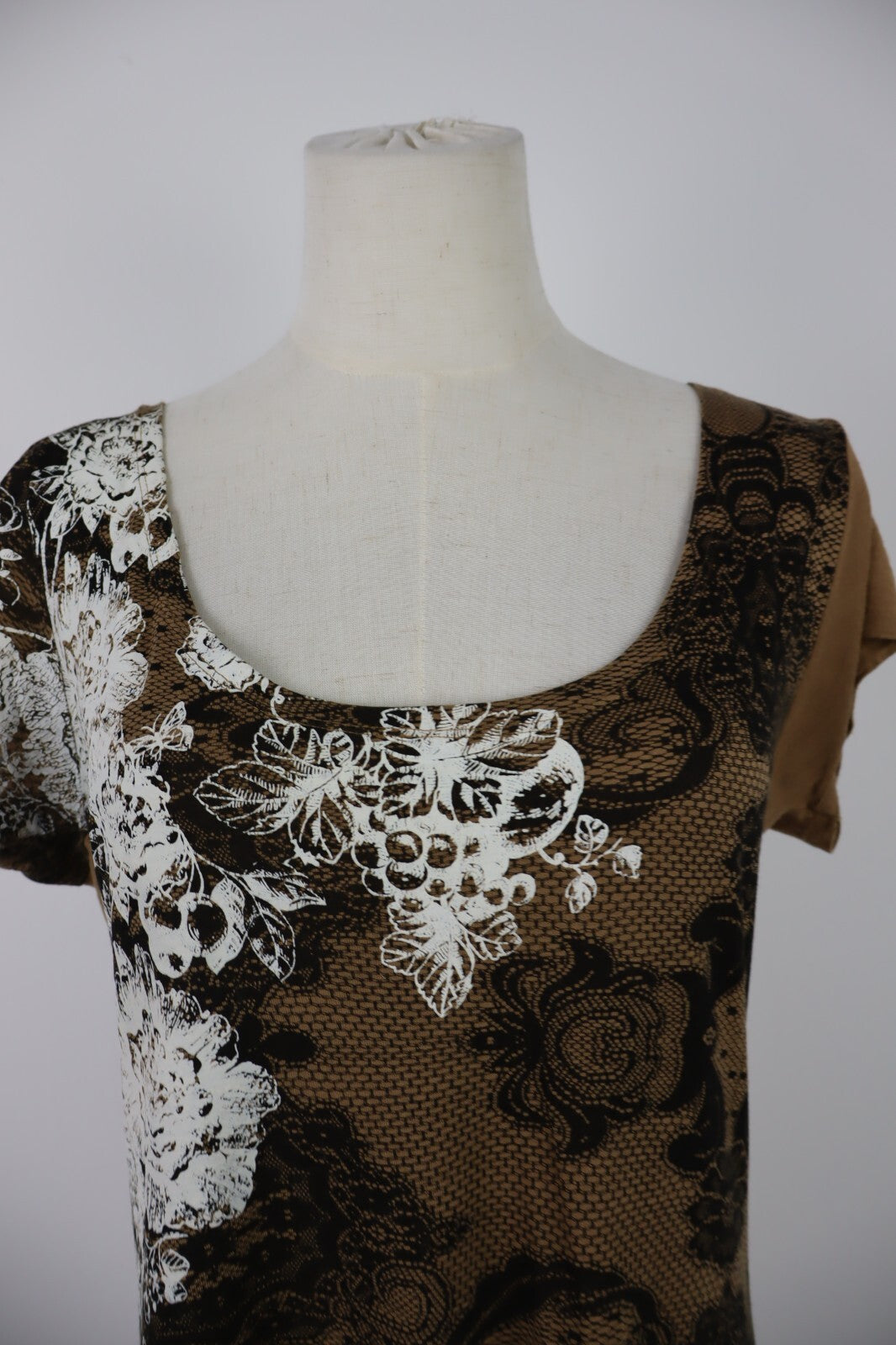 DESIGUAL MAGLIA DONNA TG. XL WOMAN CASUAL VINTAGE T-SHIRT