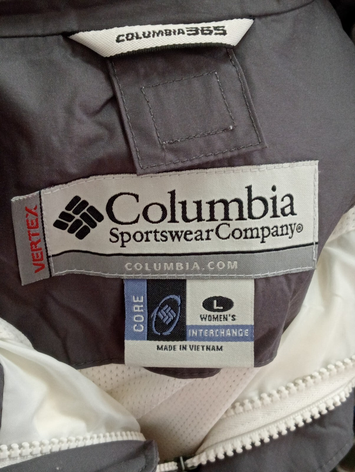 COLUMBIA GIUBBINO IMPERMEABILE WATERPROOF DONNA TG L WOMAN JACKET CASUAL VINTAGE