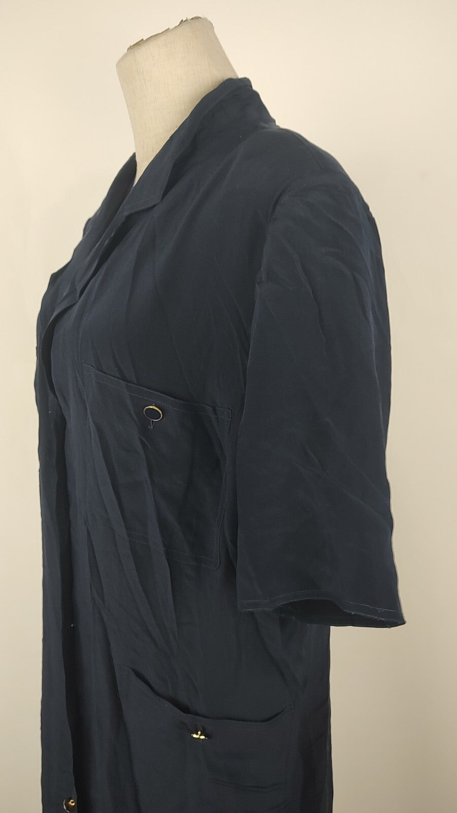 MARINA RINALDI VESTITO DONNA TG. 23  WOMAN CASUAL VINTAGE DRESS SETA