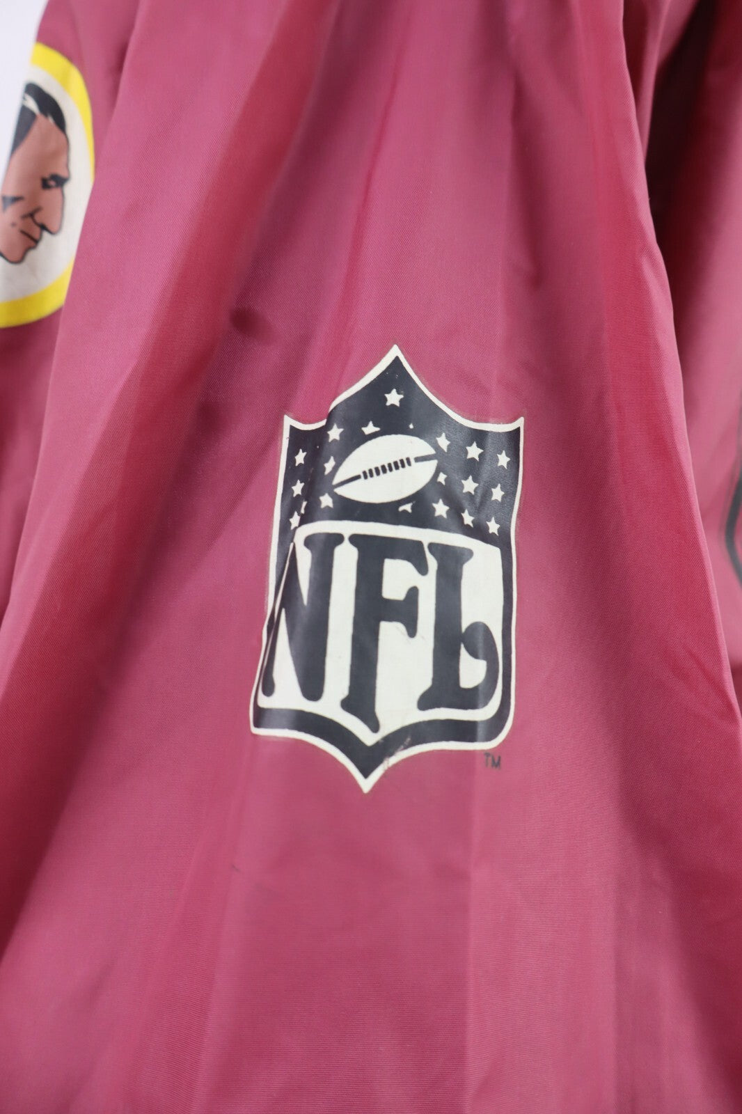 TEAM NFL RED SKINS GIUBBINO IMPERMEABILE SPORTIVO UOMO MAN TG XL VINTAGE JACKET