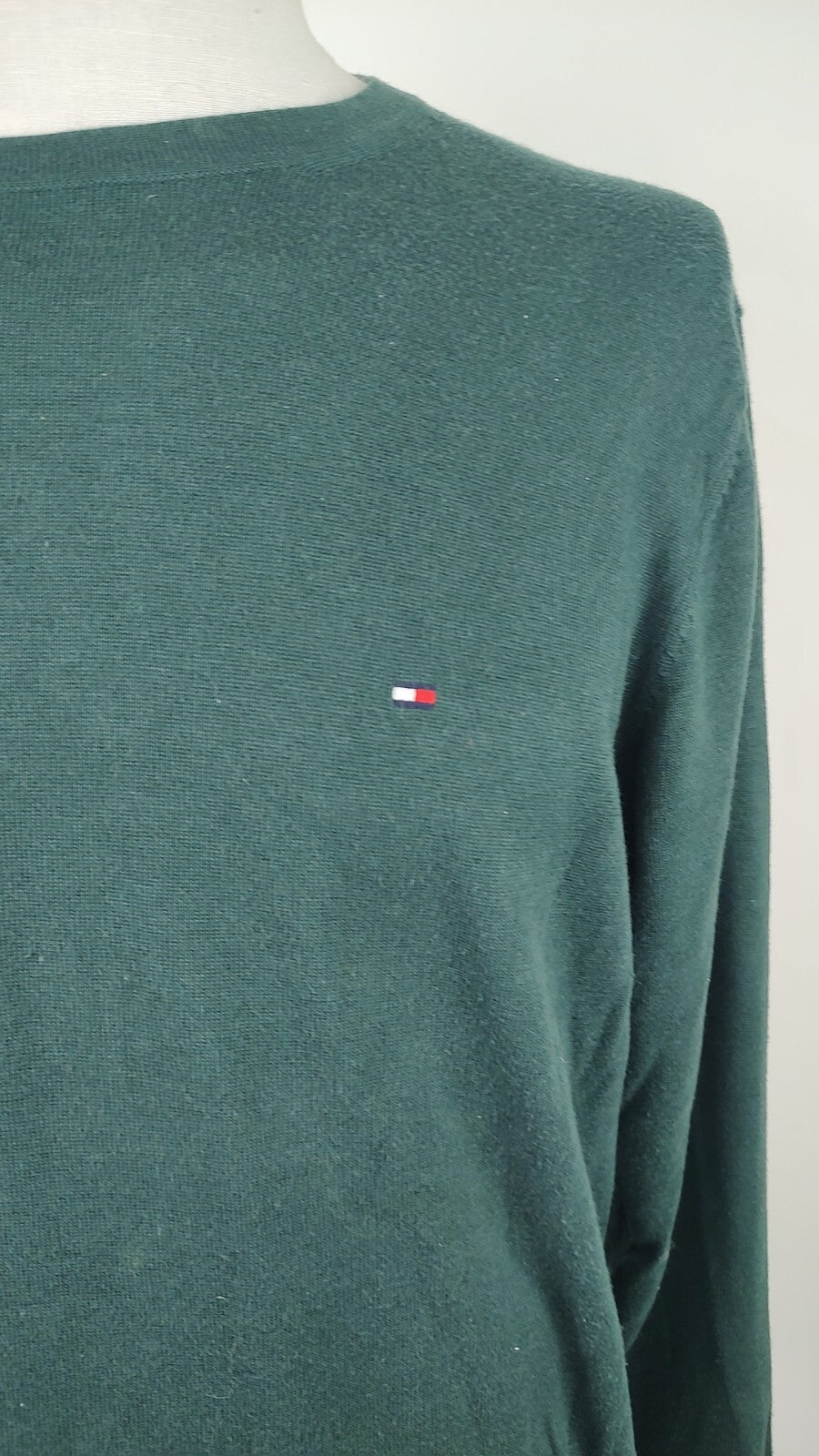 TOMMY HILFIGER MAGLIONE VINTAGE COTONE SETA UOMO Tg. XL MAN SWEATER CASUAL