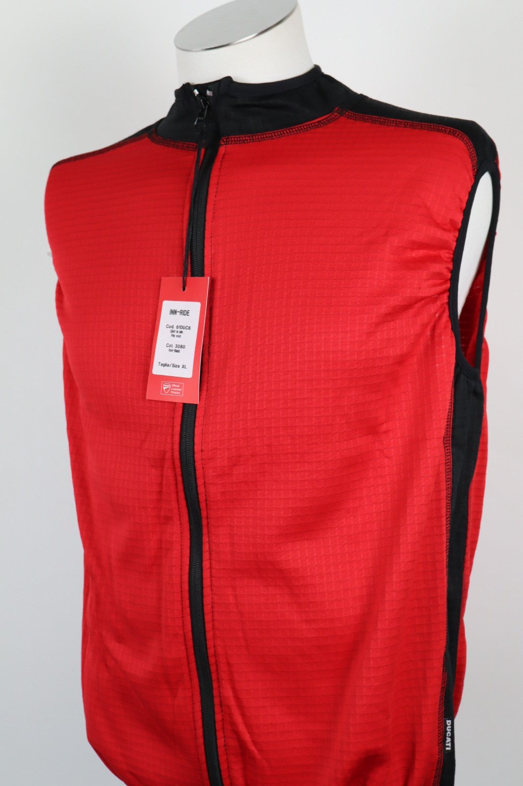 DUCATI UOMO Tg XL MAN SPORT CASUAL VINTAGE COTONE GILET GIUBBINO JACKET WITH TAG