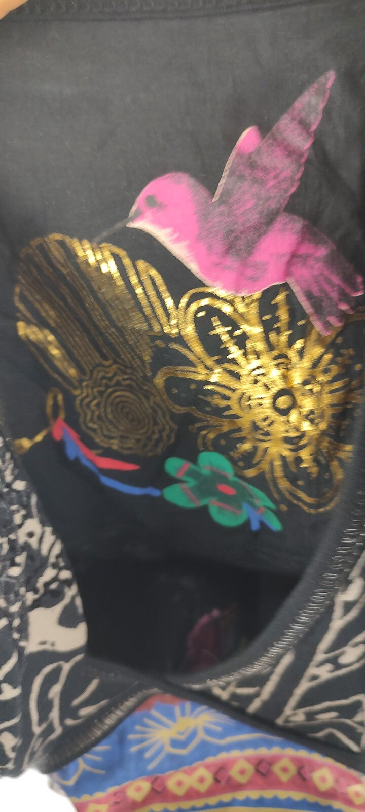 DESIGUAL VESTITO DONNA TG. XS  WOMAN CASUAL VINTAGE DRESS