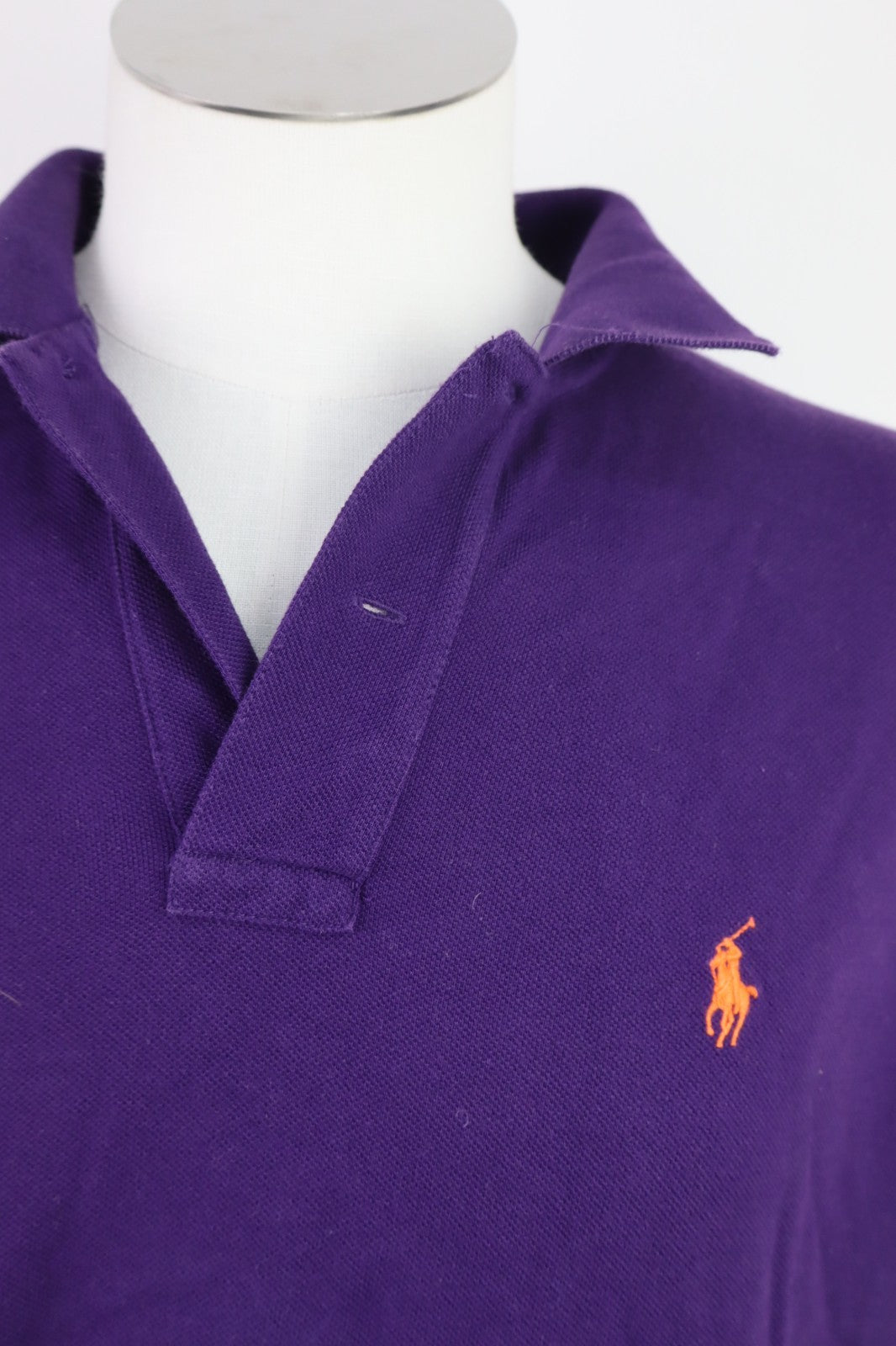 RALPH LAUREN MAGLIA POLO UOMO COTONE TG L MAN COTTON SHIRT CASUAL VINTAGE LOGO