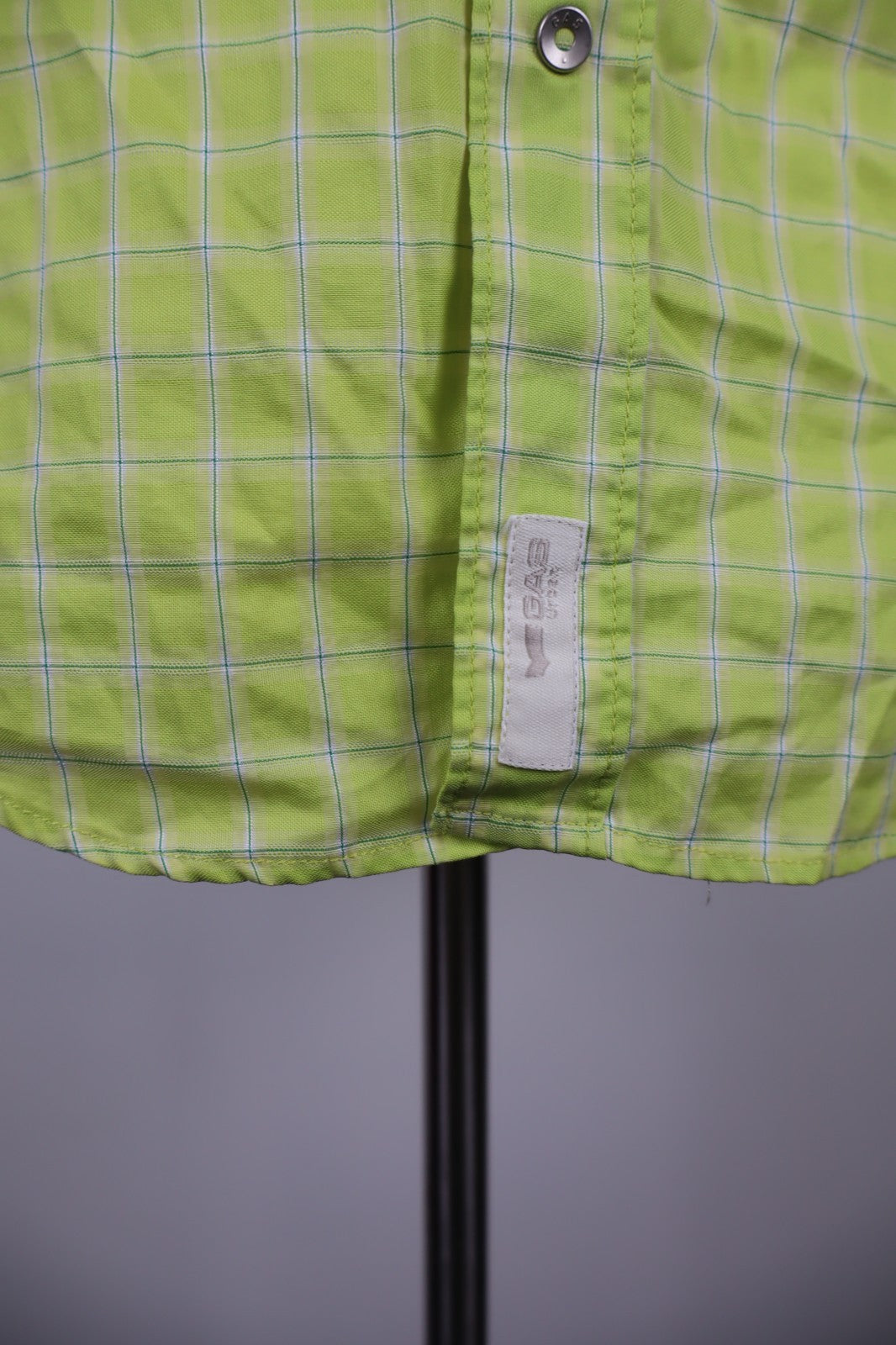 GAS CAMICIA UOMO TG. 15 37 MAN CASUAL VINTAGE MAN COTONE COTTON VERDE LOGO