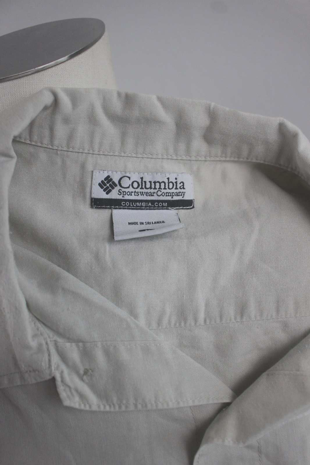 COLUMBIA CAMICIA UOMO COTONE TG. M MAN CASUAL VINTAGE COTTON SHIRT