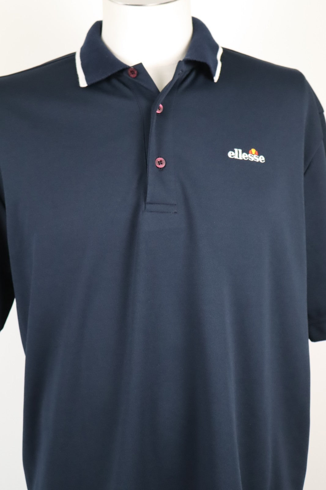 ELLESSE POLO MAGLIA UOMO TG 54 MAN T-SHIRT CASUAL VINTAGE COTONE
