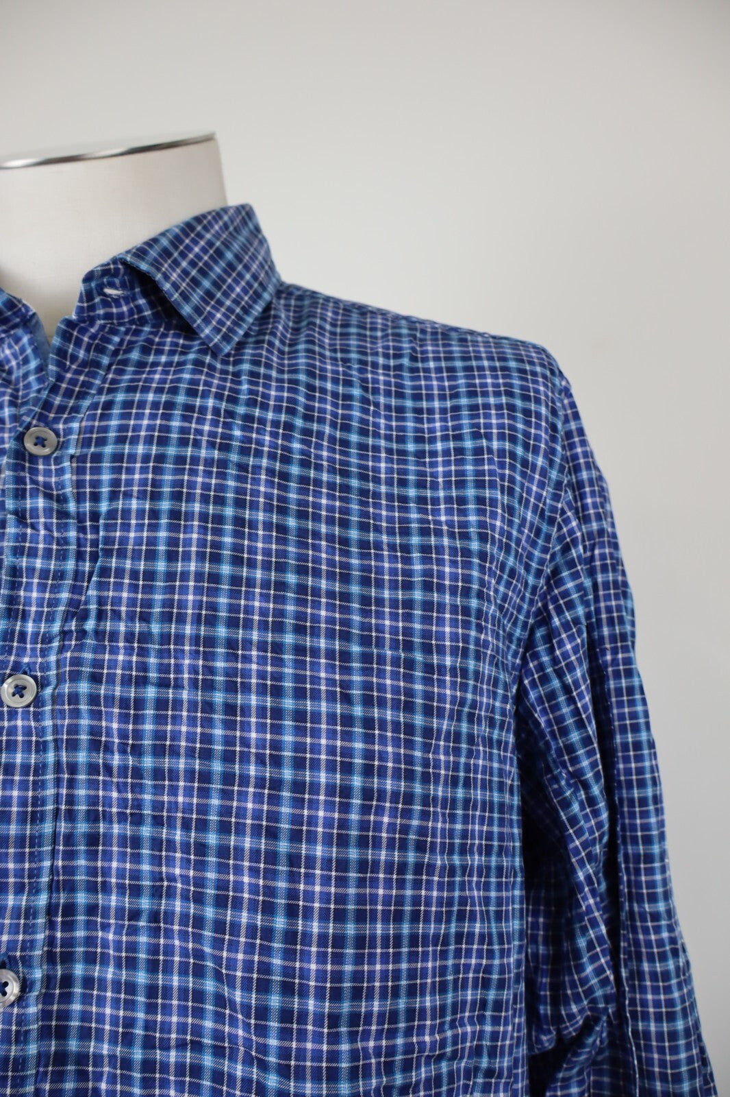 HUGO BOSS CAMICIA UOMO TG. L MAN CASUAL VINTAGE SHIRT COTONE COTTON