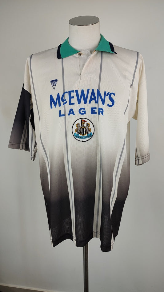 WINNY NEWCASTLE MAGLIA CALCIO UOMO Tg XL SOCCER JERSEY VINTAGE '90 REPLIKA