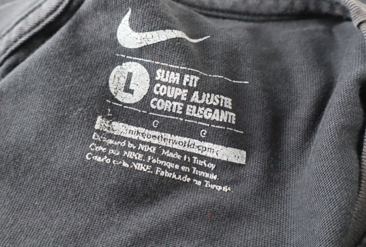 NIKE MAGLIA UOMO TG L SLIM FIT MAN  T-SHIRT CASUAL VINTAGE COTONE COTTON CR7