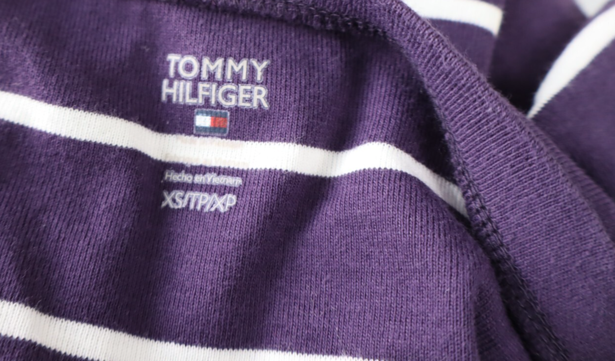 TOMMY HILFIGER MAGLIA COTONE DONNA TG. XS WOMAN CASUAL VINTAGE T-SHIRT