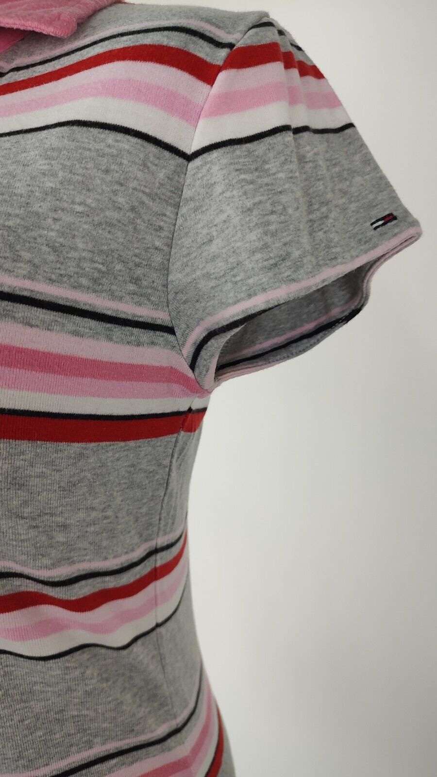 TOMMY HILFIGER POLO MAGLIA DONNA COTONE TG. S WOMAN COTTON SHIRT CASUAL VINTAGE