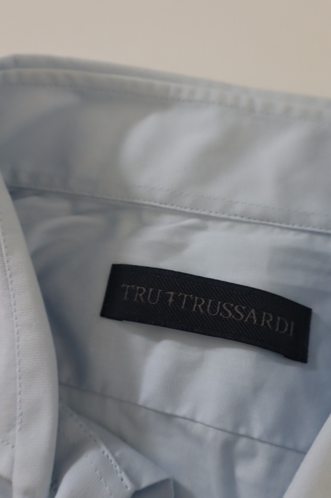 TRUSSARDI COLLECTION CAMICIA UOMO 40 15.75 MAN CASUAL VINTAGE SHIRT COTONE