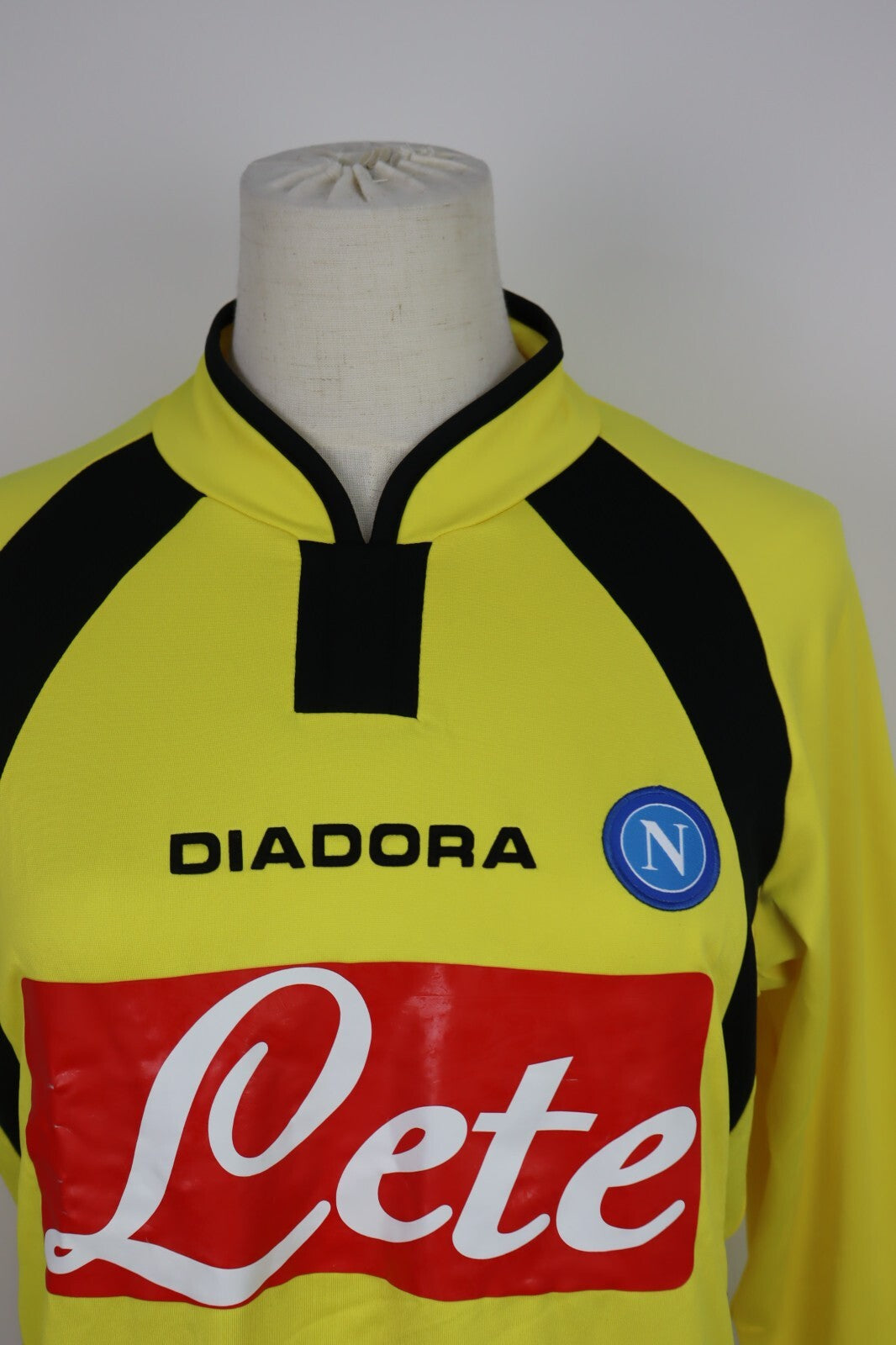 DIADORA NAPOLI MAGLIA CALCIO DONNA Tg M WOMAN SOCCER VINTAGE JERSEY