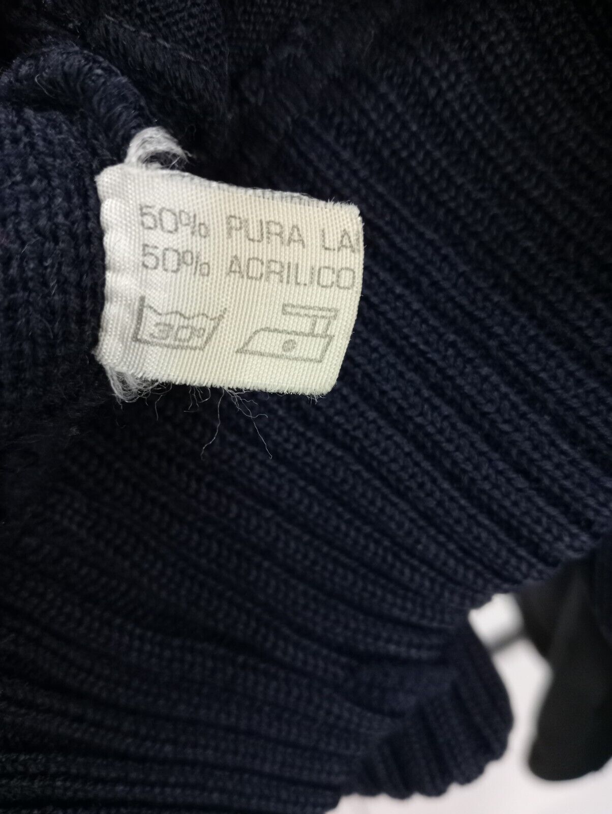 NAVIGARE MAGLIONE LANA VINTAGE UOMO Tg. L MAN SWEATER CASUAL MADE IN ITALY