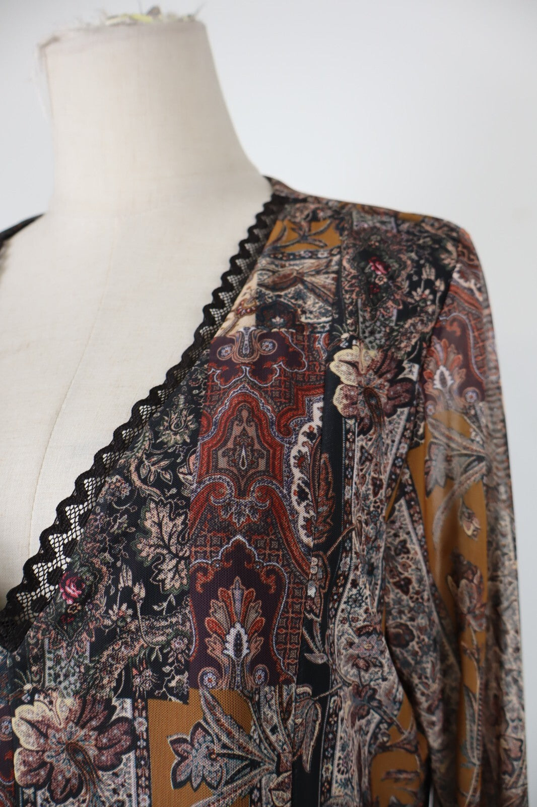 DESIGUAL MAGLIA DONNA TG. XL WOMAN T-SHIRT CASUAL VINTAGE