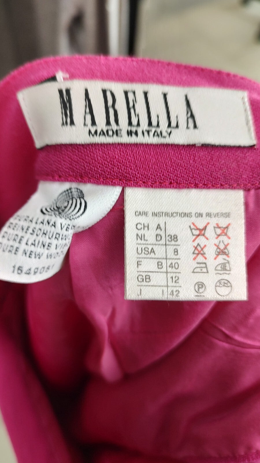 MARELLA GONNA DONNA WOMAN SKIRT Tg. 42 CASUAL VINTAGE LANA WOOL