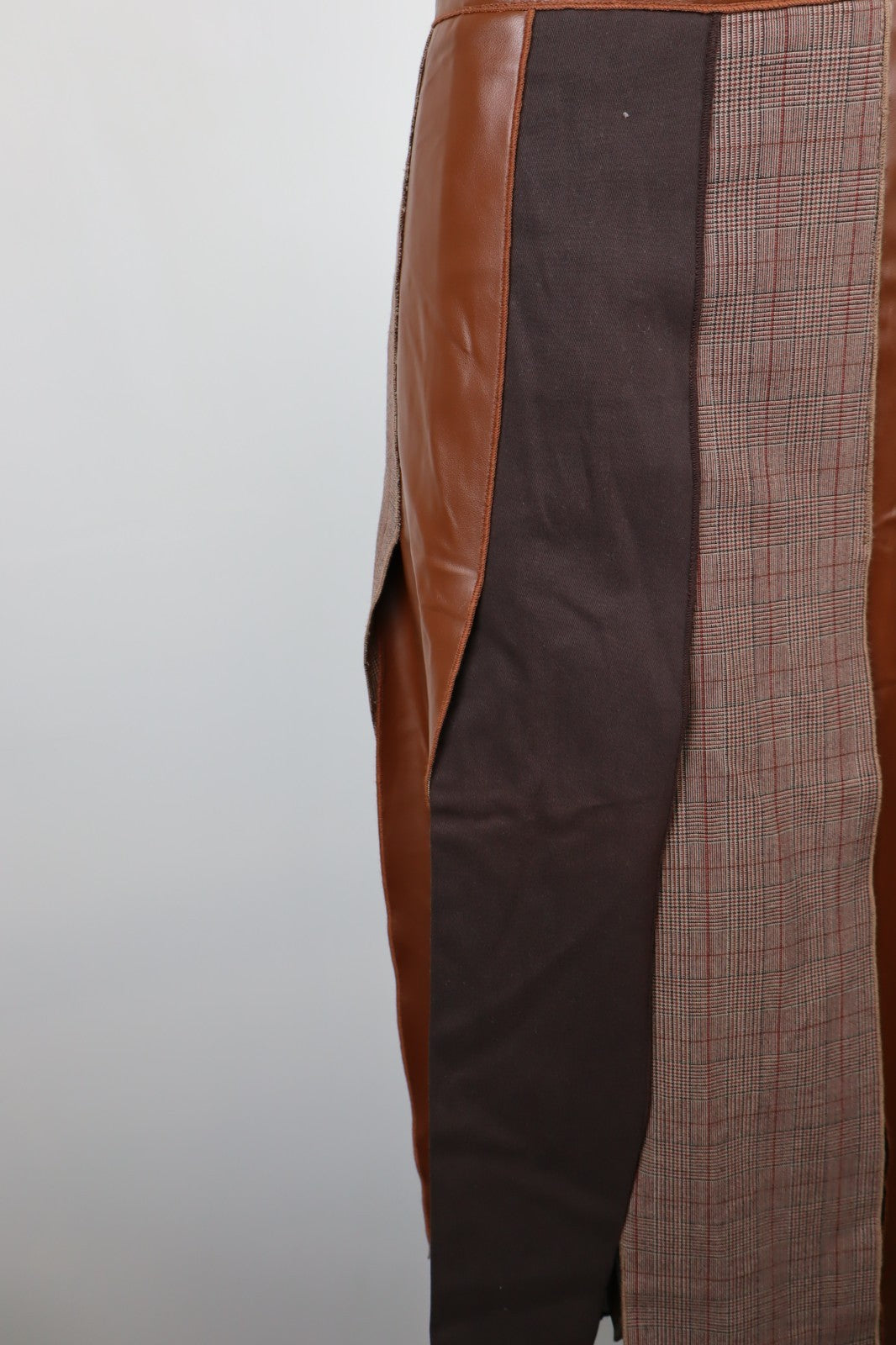 MARIELLA BURANI GONNA DONNA WOMAN SKIRT Tg. 46 CASUAL VINTAGE COTONE ECOPELLE