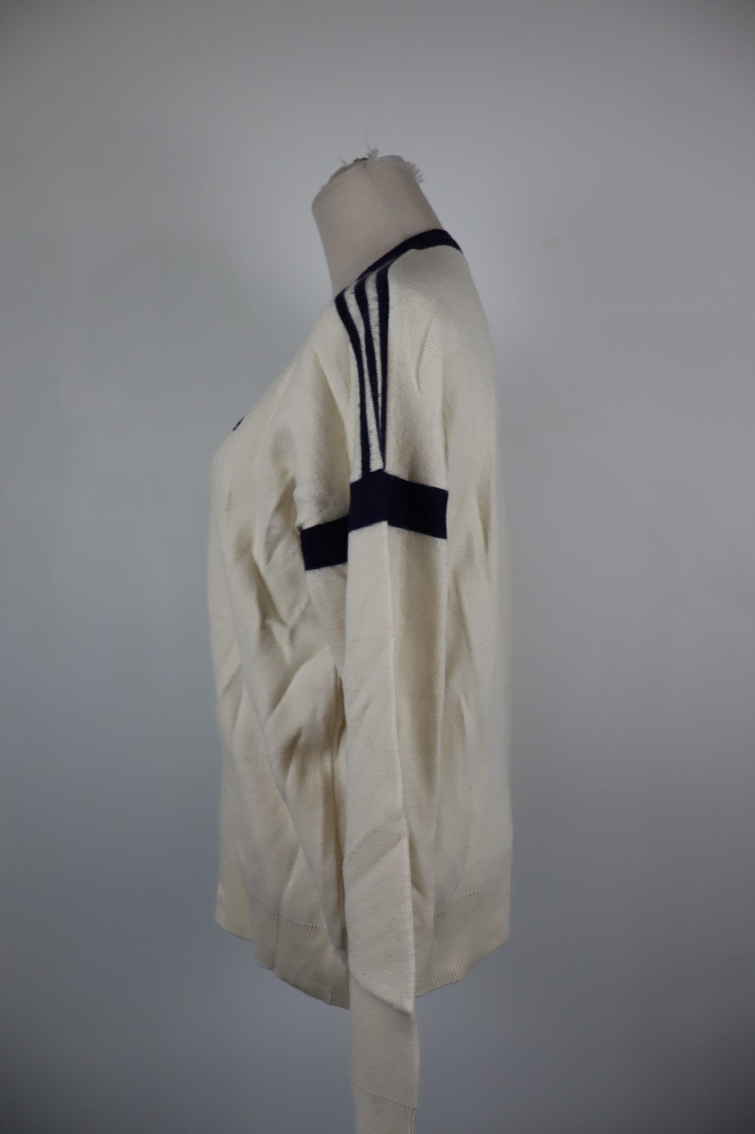 ADIDAS '80S MAGLIONE MAGLIA LANA DONNA Tg. 52 WOMAN CASUAL WOOL SWEATER VINTAGE