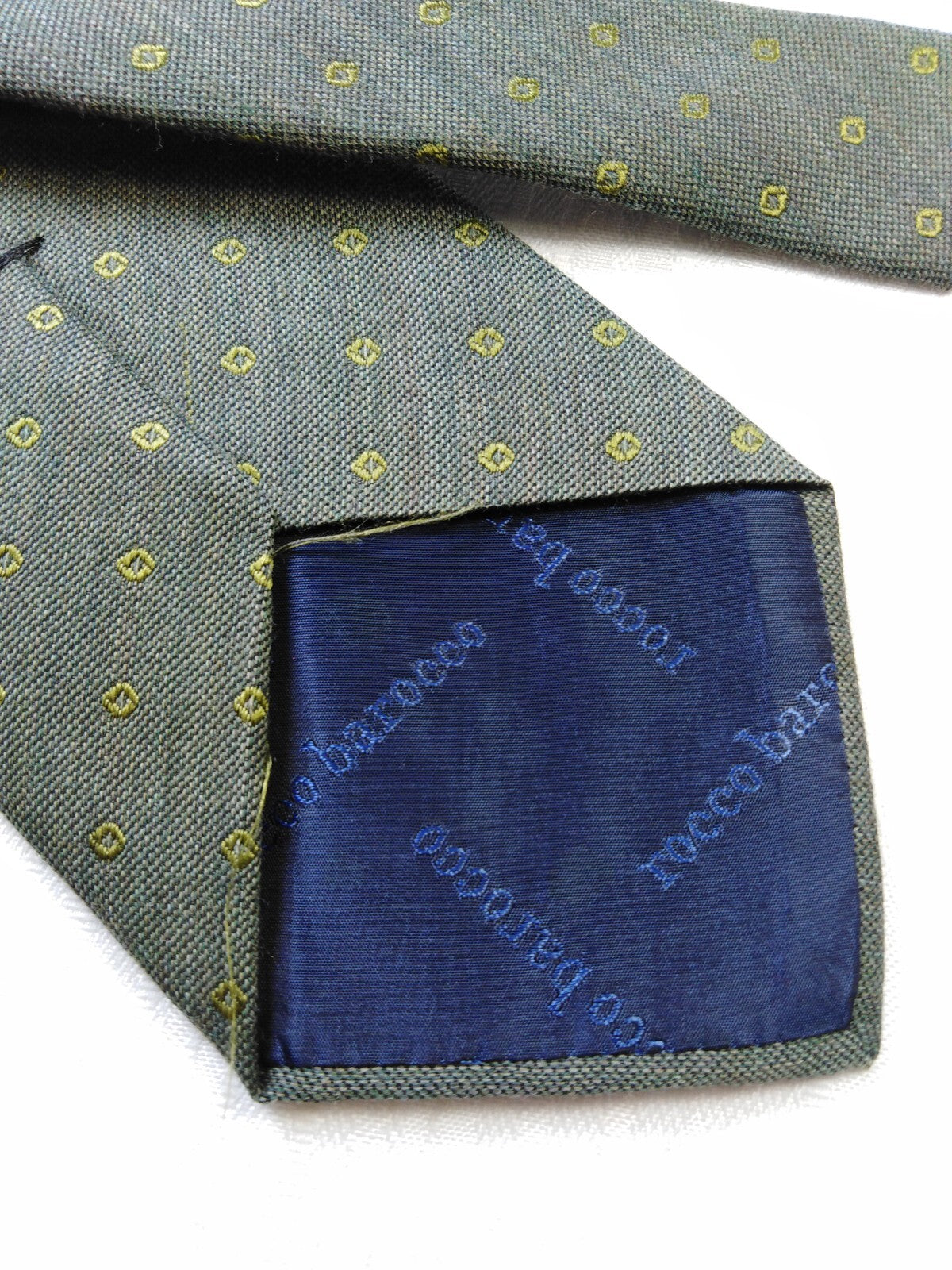 ROCCOBAROCCO  SILK TIE SETA CRAVATTA NECKTIE ITALY VINTAGE CLASSIC