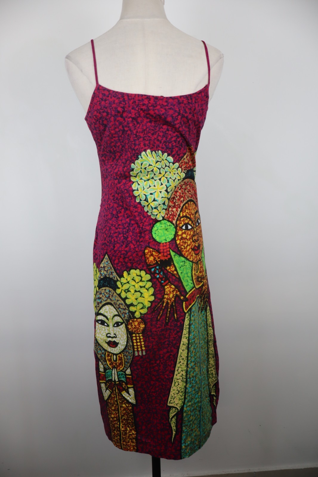 CUSTO BARCELONA VESTITO BRETELLE DONNA TG L WOMAN CASUAL VINTAGE DRESS ABITO