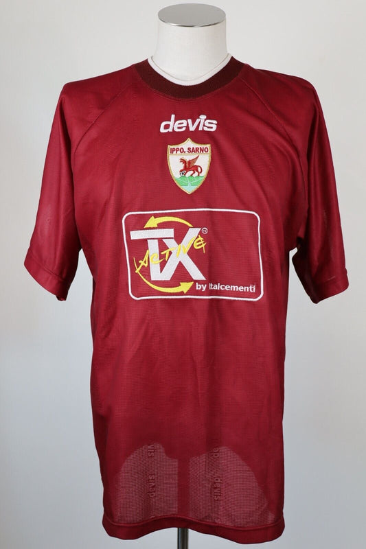 DEVIS IPPO SARNO N 16 MAGLIA CALCIO UOMO TG XL SOCCER TRIKOT MAN VINTAGE JERSEY
