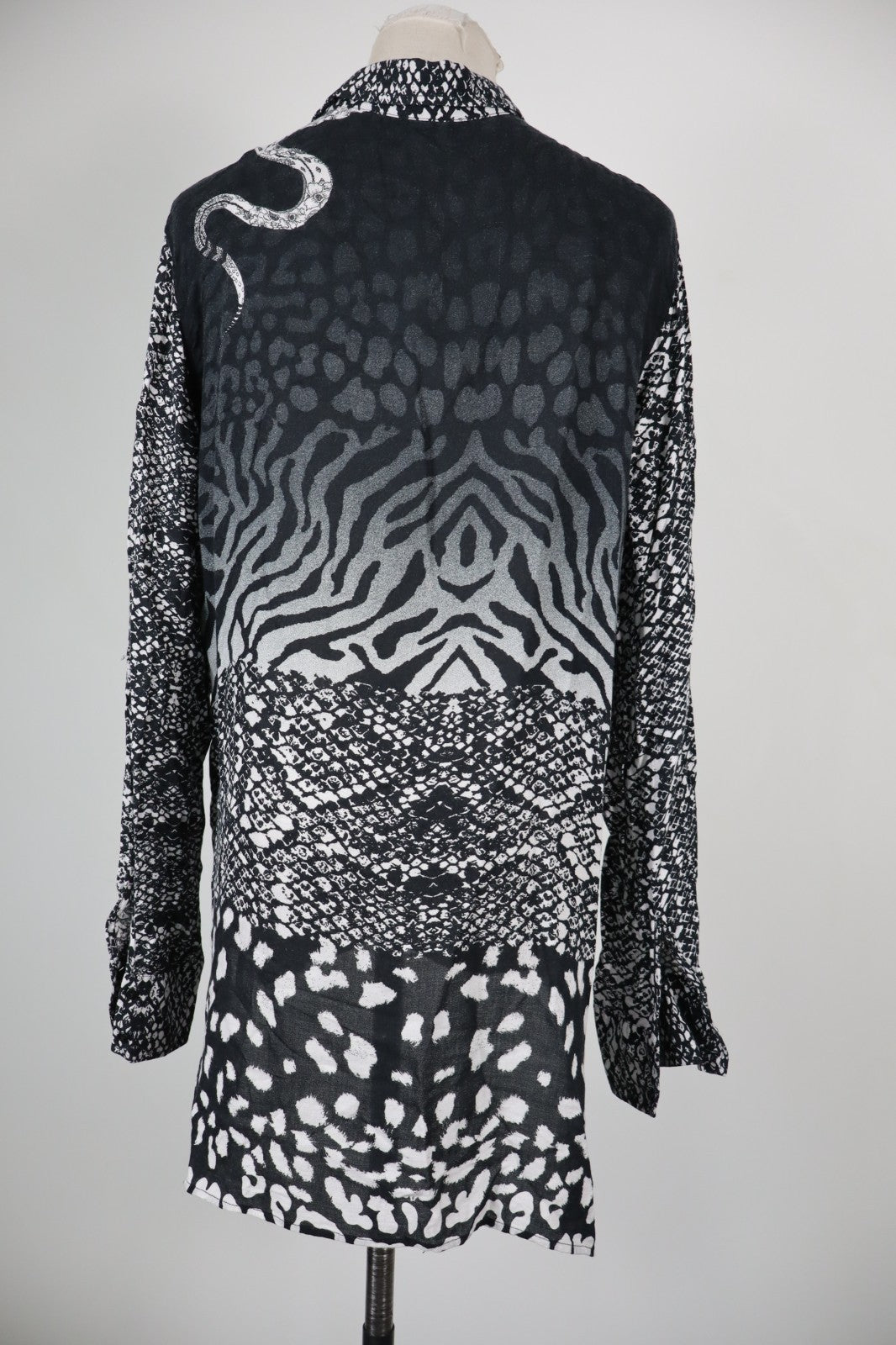 DESIGUAL CAMICIA DONNA TG. XL WOMAN SHIRT CASUAL VINTAGE ANIMALIER