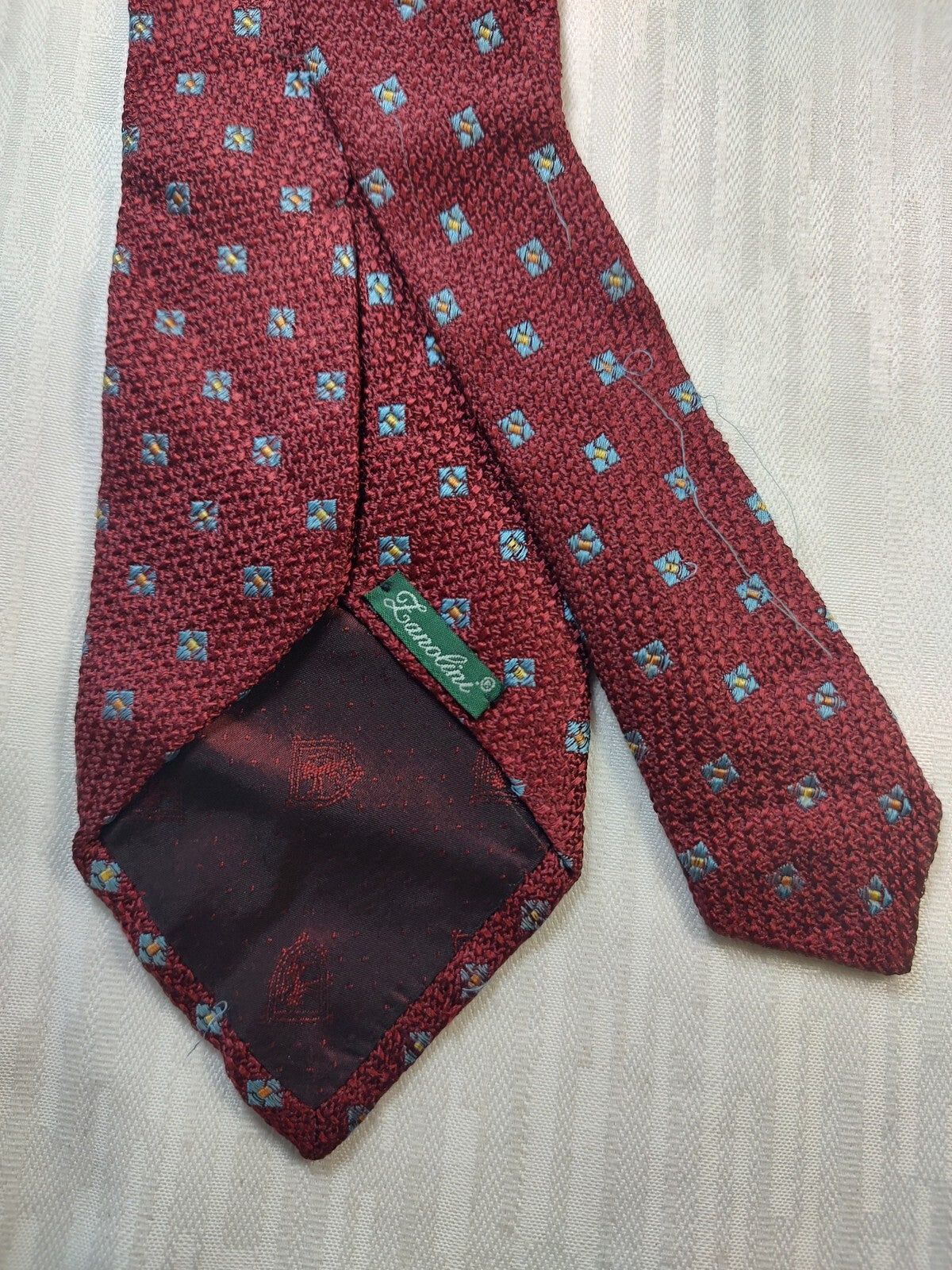 ZANOLINI 100% SILK TIE SETA CRAVATTA NECKTIE MADE IN ITALY CLASSIC