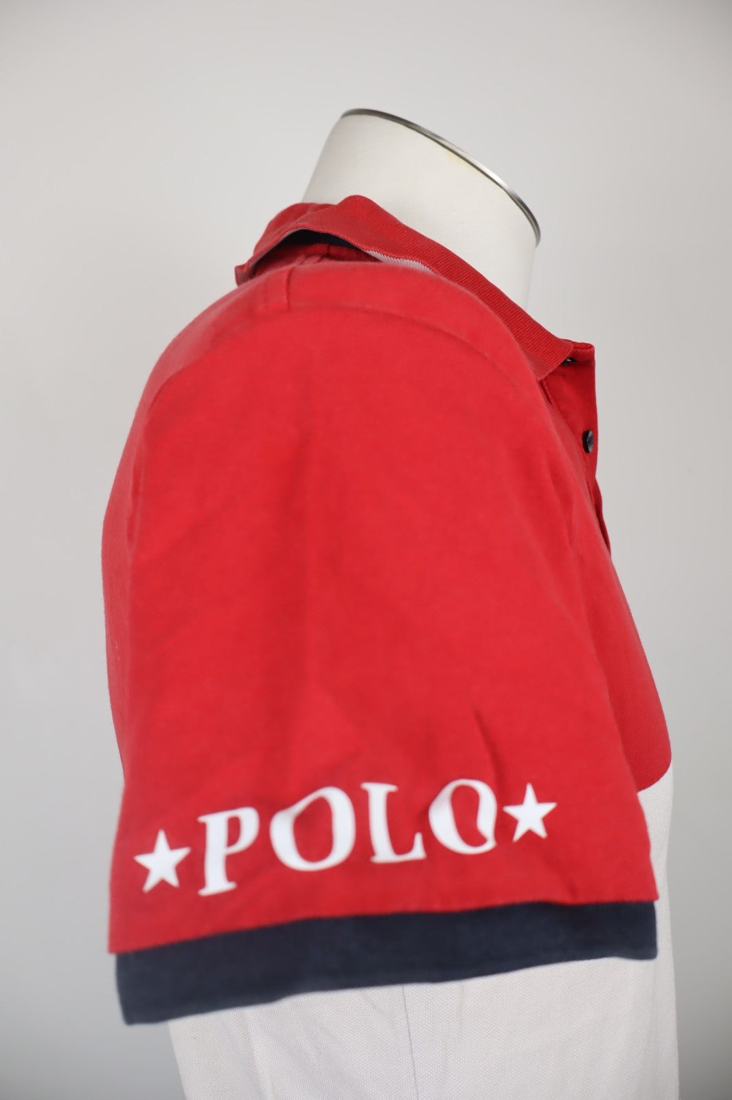 RALPH LAUREN POLO MAGLIA UOMO COTONE TG M SLIM MAN SHIRT CASUAL VINTAGE MOTO