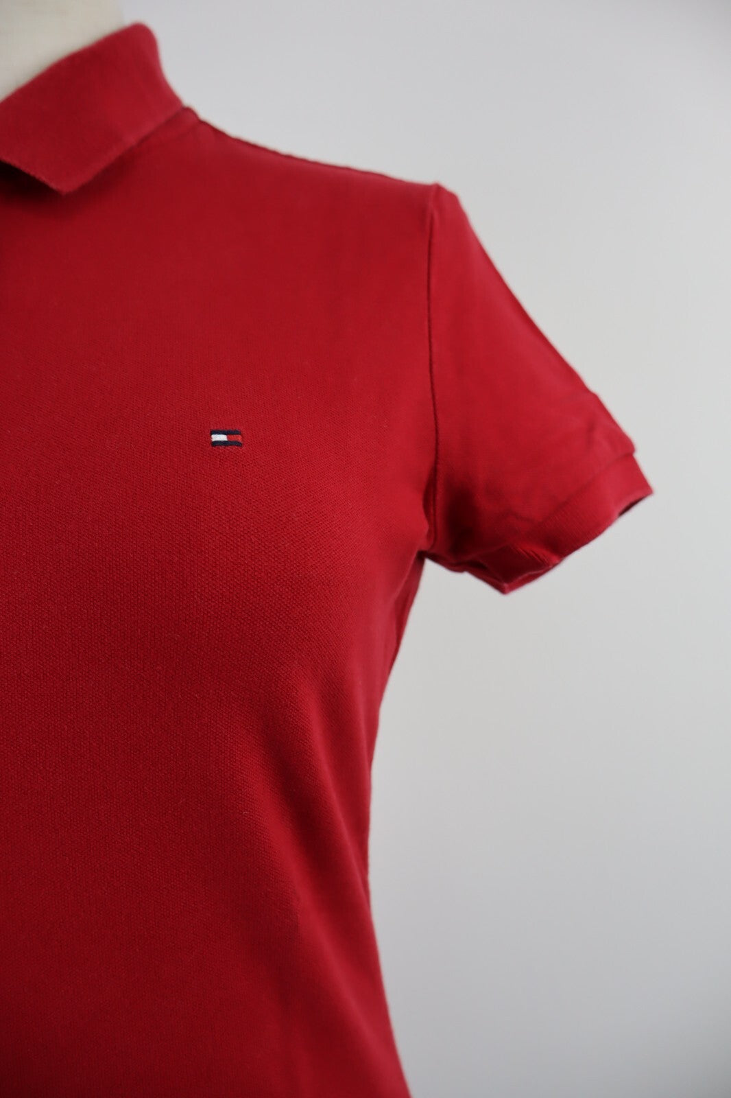 TOMMY HILFIGER POLO MAGLIA DONNA COTONE TG. S WOMAN SHIRT CASUAL VINTAGE