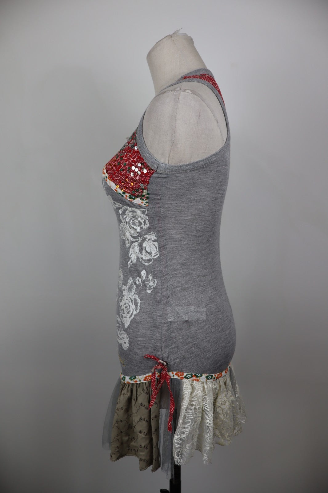 DESIGUAL VESTITO ABITO SMANICATO DONNA TG S WOMAN CASUAL VINTAGE DRESS LOGO